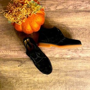 Hush Puppies Cyra Catelyn Black Suede Chukka Boots